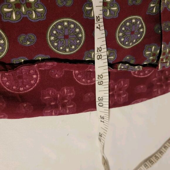 Structure Mens Button Up Shirt Size Medium M Red Mandala Goth Vamp - Picture 5 of 7